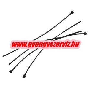 Gömbfejű szerelőpálca. 0.6x35mm. Fekete szín. 100db.