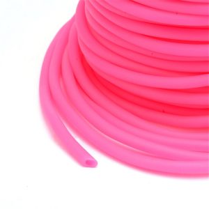 Leárazás! Üreges PVC zsinór. 2mm.  Pink. 50m/tekercs.