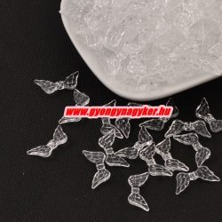 Akril angyalszárny gyöngy. 20x9.5x3.5mm. 100db/csomag.