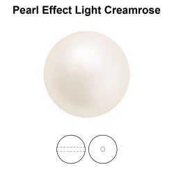 Preciosa gyöngy. 6mm. Light creamrose. 1 szál (100db)