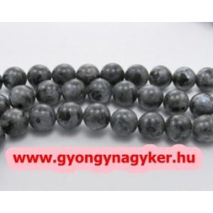Norvég labradorit ásványgyöngy . 8mm. 1 szál, kb. 40cm.