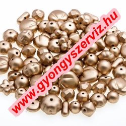Cseh gyöngy. Óarany. Mix.  50g.