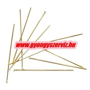 Talpas szerelőpálca. 70x0.7mm. Arany szín. 100db.