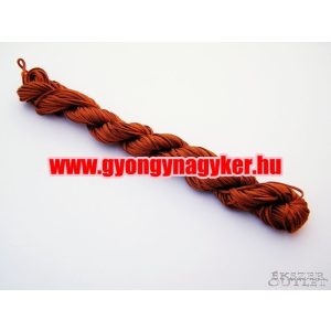 10db.  Shamballa fonal. Poliészter fonal. 1  mm.   Bronz. 25m/db.