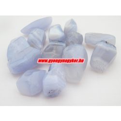 Kék kalcedon ásvány marokkő. 100 gramm/csomag.
