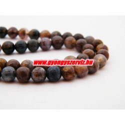 Pietersite ásványgyöngy. 6mm. 1 szál. (kb. 40cm)