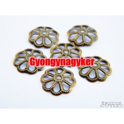 Gyöngykupak. Fém gyöngy. 12x2.5mm.    100db.