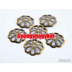 Gyöngykupak. Fém gyöngy. 12x2.5mm.    100db.