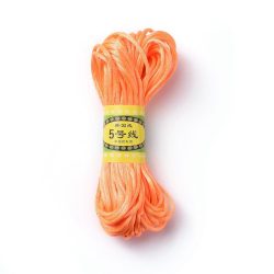 Leárazás! Poliészter fonal. 2.5mm. Neon narancs. 20m/db.