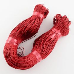 350m. Viaszolt pamut szál. 1mm. Sötétpiros.