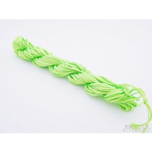 10db.  Shamballa fonal. Nylon fonal. 1.5mm. 12.5m/db. Neonzöld.   