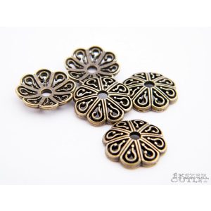 Gyöngykupak. Fém gyöngy. 13x2.5mm.   100db.