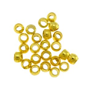 Stopper. Összenyomható rögzítő elem, fémgyöngy. 10g. Arany szín.