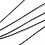  Viaszolt poliészter zsinór. 1.5mm. Fekete. 160m/db.