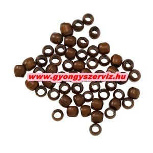 Stopper. Összenyomható rögzítő elem, fémgyöngy. 10g. Antik réz szín.