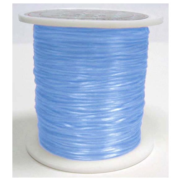 Leárazás! 60m/tekercs. Sztreccs damil, gumidamil. 0.8mm. Világoskék.