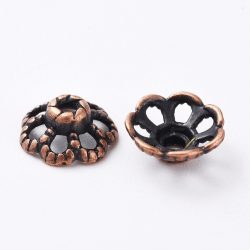 100db. Gyöngykupak. 9x4 mm. Antik réz szín.