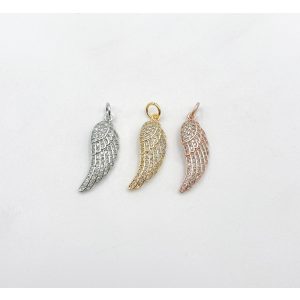 Kiárusítás! Cirkon angyalszárny medál. 3 színben.