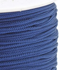 Leárazás! Poliészter zsinór. 0.8mm. Sötétkék. 120m/tekercs.