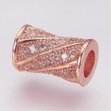 Kiárusítás! Cirkon köztes cső. 4 színben!