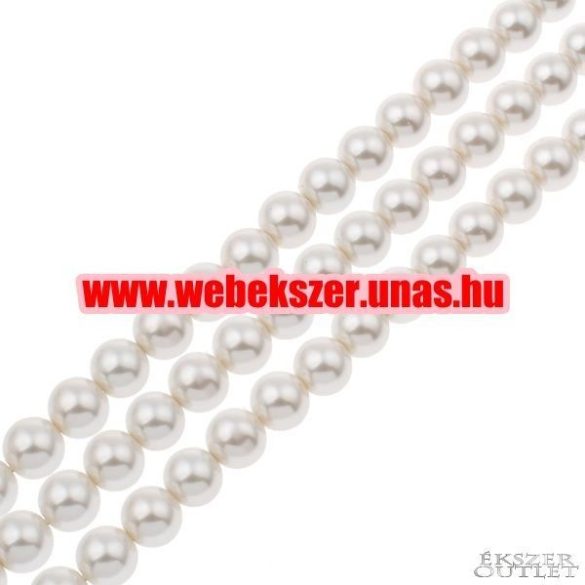 Shell pearl gyöngy. 10mm. Gyöngyház.  1 szál. (kb. 40cm)