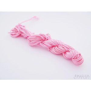 10db.  Shamballa fonal. Nylon fonal. 1.5mm. 12.5m/db. Rózsaszín.   