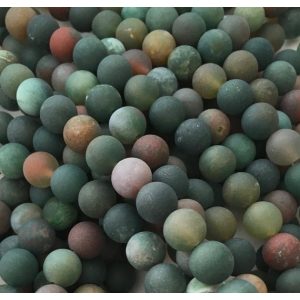 Matt india achát ásványgyöngy . 10mm.  1 szál (40cm).