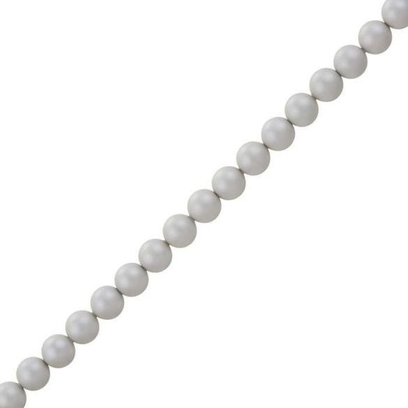 Cseh tekla üveggyöngy. 6mm. Pasztell sürke. 100db/szál.