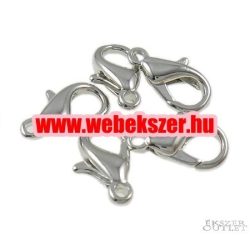   50db. Delfin zár. Ékszer kapocs. 7x12x3.5mm. Platina szín. 