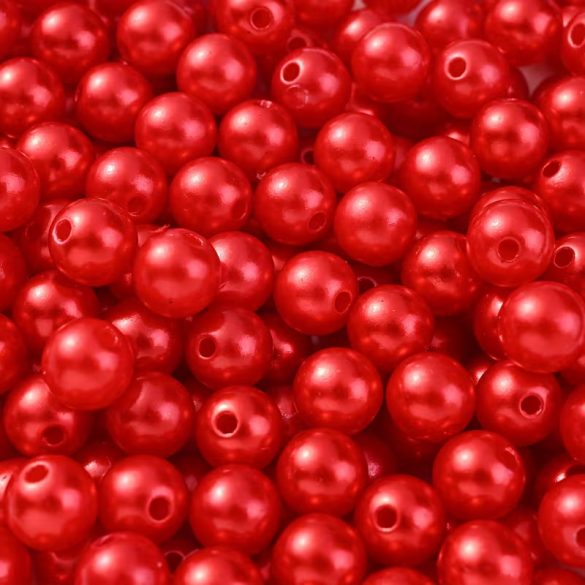 0.5 kg akril gyöngy. 8mm. piros.