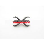 Kiárusítás! Cirkon köztes gyöngy. Sárkánykarom. Fekete szín, fekete kristály.