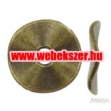 Fémgyöngy. Fém köztes gyöngy. 10x1mm. 100db.