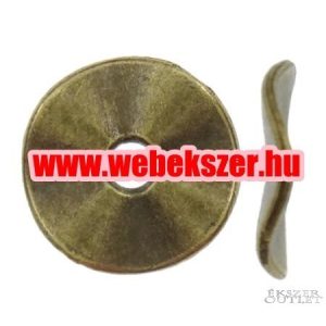 Fémgyöngy. Fém köztes gyöngy. 10x1mm. 100db.