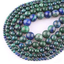 1 szál. Főnix lapis lazuli ásványgyöngy. 6mm.