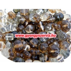 Cseh gyöngy. Füst. Mix.  50g.