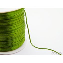 Shamballa fonal. Nylon fonal. 1.5mm. Sötét zöld.  72m/db