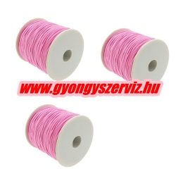 Gumizsinór, kalapgumi. 0.8mm. Rózsaszín. 10m/db.