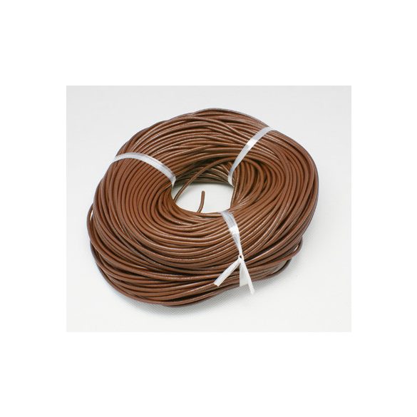 100m. Bőr zsinór. 1.5mm. Csokoládé