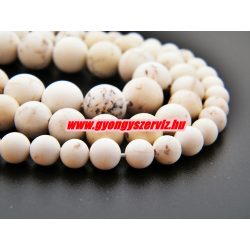 Matt magnezit ásványgyöngy. 10mm. 1 szál. (kb. 40cm)