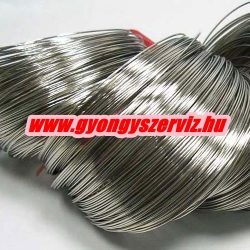 Memória drót. 60x0.8mm. Platina szín. 10 kör.