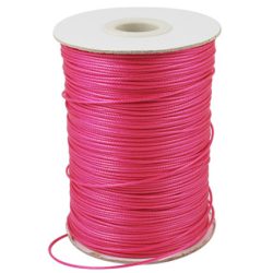   Leárazás! Viaszolt poliészter zsinór. 1.5mm. Pink. 160m/db.