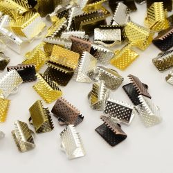    100db. Szalagvég, zsinórvég, végzáró. 10x7x5mm. 6 színben! Válassz színt! 