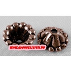 Gyöngykupak. 8x3mm. Antik réz szín.  100db.