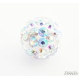 Shamballa gyöngy. 10 mm. Színjátszó.   10db.