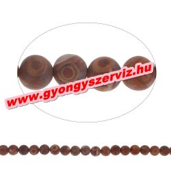 Tibeti achát ásványgyöngy . 8mm.  1 szál (40cm).