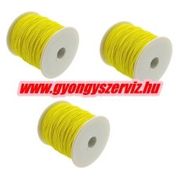 Gumizsinór, kalapgumi. 0.8mm. Neon sárga. 10m/db.
