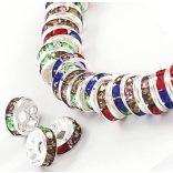 1000db kristály rondell. 6mm. AA minőség, ajándék tároló dobozban. 