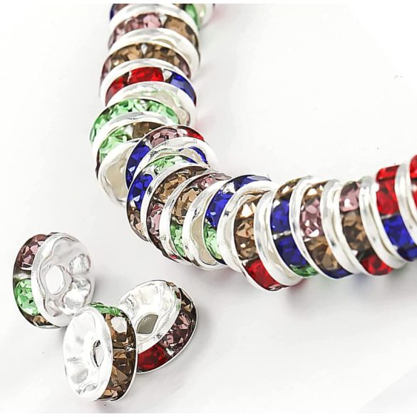 1000db kristály rondell. 6mm. AA minőség, ajándék tároló dobozban. 