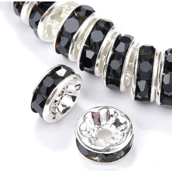 1000db kristály rondell. 6mm. AA minőség, ajándék tároló dobozban. 