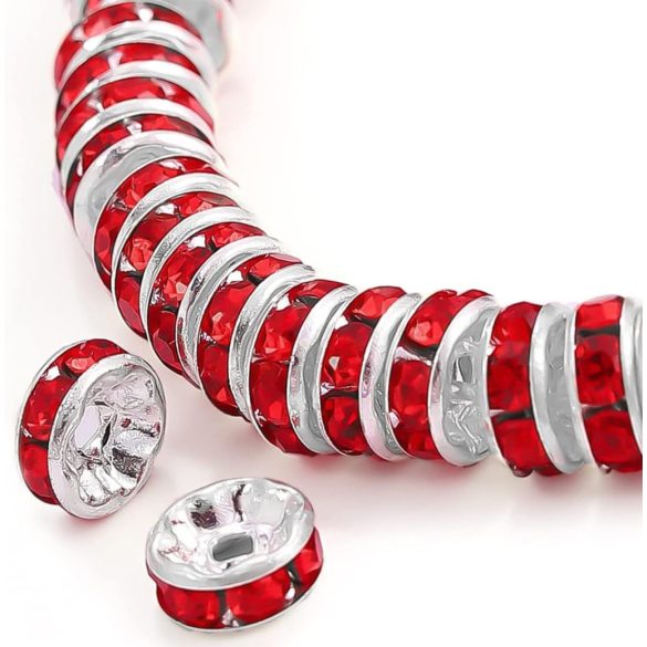 1000db kristály rondell. 6mm. AA minőség, ajándék tároló dobozban. 